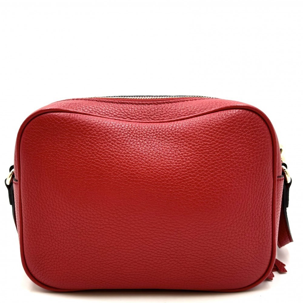 Gucci Leather Bag Soho Red Disco